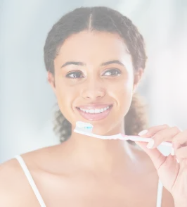 Patient receiving dental crown treatment